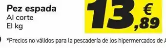 Font Vella Pez espada oferta