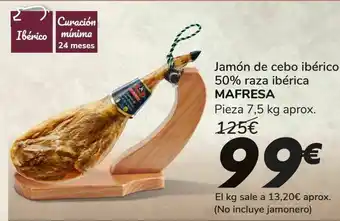 Font Vella Jamón de cebo ibérico 50% raza ibérica mafresa oferta