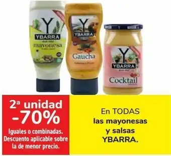 Font Vella En todas las mayonesa y salsas ybarra oferta