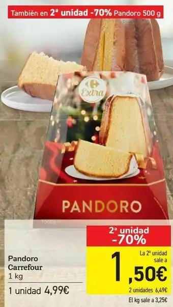 Font Vella Pandoro carrefour oferta