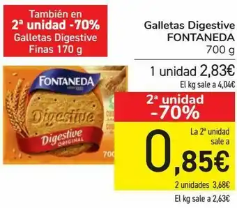 Galletas digestive fontaneda