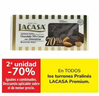 Font Vella En todos los turrones pralinés lacasa premium oferta