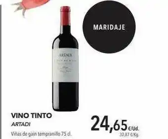 Supermercados Sánchez Romero Vino Tinto Artadi oferta
