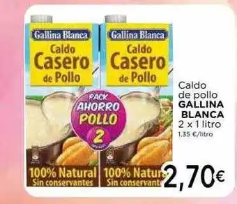 Supermercados Piedra Caldo De Pollo Gallina Blanca oferta