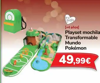 Carrefour Playset Mochila Transformable Mundo Pokémon oferta