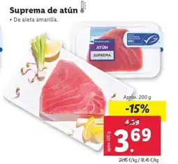 Lidl Suprema de atún oferta