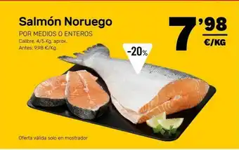 AhorraMas Salmón noruego oferta
