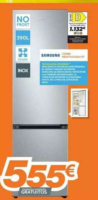 Pascual Martí Samsung Combi Rb38t6020sa Ef oferta