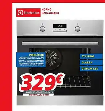 Mi electro Horno Ezc2430aox Electrolux oferta