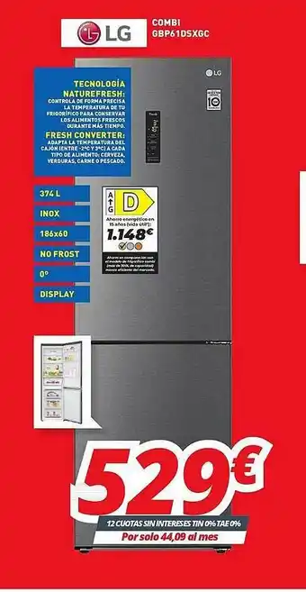 Mi electro Lg Combi Gbp61dsxgc oferta