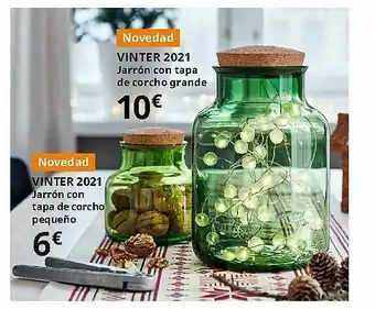 IKEA Vinter 2021 Jarrón Con Tapa De Corcho Grande Vinter 2021 Jarrón Con Tapa De Corcho Pequeño oferta