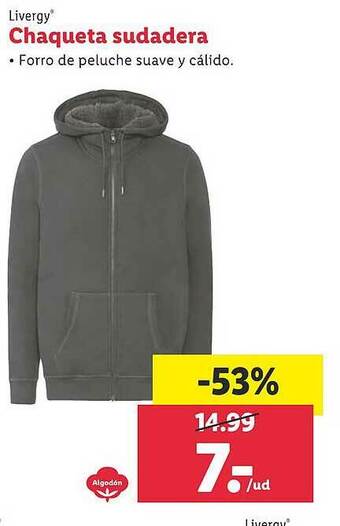 Lidl Livergy Chaqueta Sudadera oferta