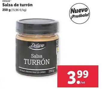Lidl Deluxe Salsa De Turrón 250g oferta