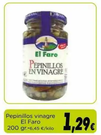 Proxi Pepinillos Vinagre El Faro 200gr oferta