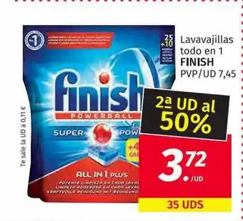 Maskom Supermercados Finish Lavavajillas Todo En 1 oferta