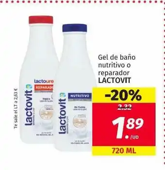 Maskom Supermercados Lactovit Gel De Baño Nutritivo O Reparador oferta