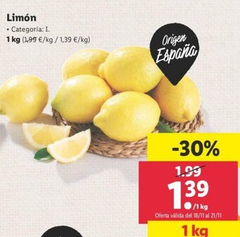 Lidl Limón 1kg oferta