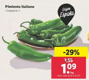 Lidl Pimiento italiano oferta