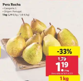 Lidl Pera Rocha 1kg oferta