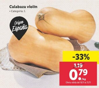 Lidl Calabaza violin oferta