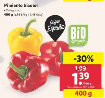 Lidl Pimiento bicolor 400g oferta