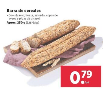 Lidl Barra de cereales 250g oferta
