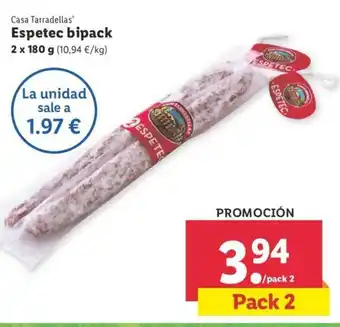 Lidl Espetec bipack 2 x 180g oferta