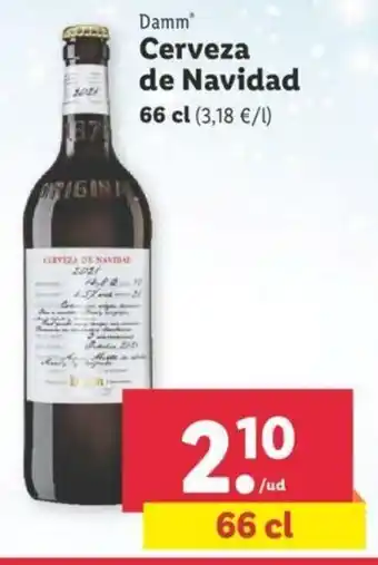 Lidl Damm Cerveza de Navidad 66cl oferta