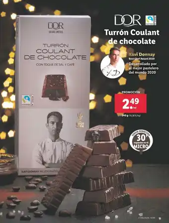 Lidl Turrón Coulant de chocolate oferta
