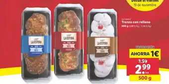 Lidl Trenza con relleno 500g oferta