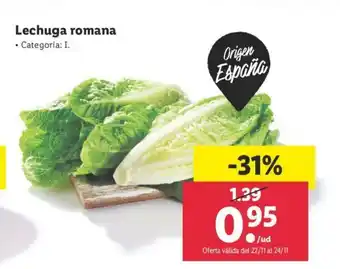 Lidl Lechuga romana oferta