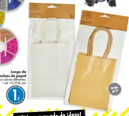 TEDi Juego de bolsas de papel oferta