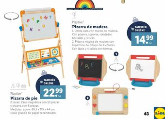 Lidl Pizarra infantil playtive oferta