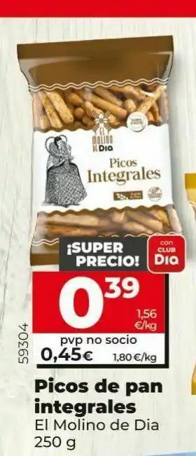 Dia Picos de pan integrales dia oferta