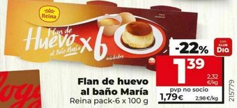 Dia Flan de huevo reina oferta