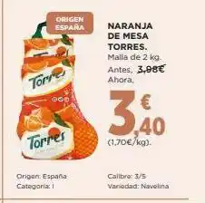 El Corte Inglés Naranjas de mesa oferta