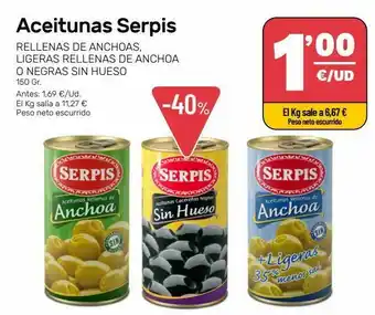 AhorraMas Aceitunas serpis oferta