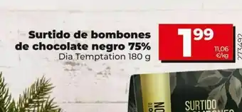 Dia Surtido de bombonesde chocolate negro dia temptation oferta