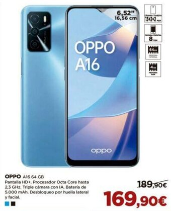 El Corte Inglés OPPO A16 64 GB oferta
