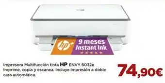 El Corte Inglés Impresora Multifunción Tinta HP Envy 6032e oferta