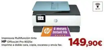 El Corte Inglés Impresora Multifunción Tinta HP OfficeJet Pro 8025e oferta