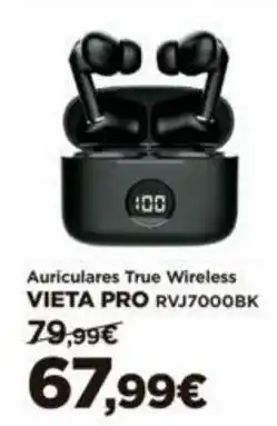 El Corte Inglés Auriculares True Wireless Vieta Pro RVJ7000BK oferta