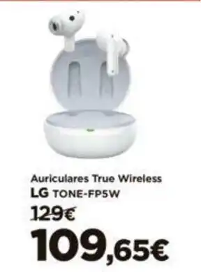 El Corte Inglés Auriculares True Wireless LG TONE-FP5W oferta