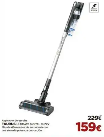 El Corte Inglés Aspirador de Escoba Taurus Ultimate Digital Fuzzy oferta