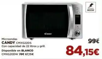 El Corte Inglés Microondas Candy CMXG22DS oferta