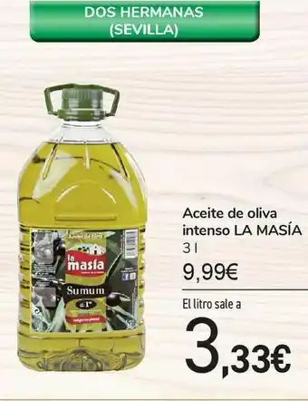 Aceite de oliva intenso la masía 3 l