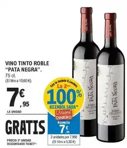 E.Leclerc Pata negra - vino tinto roble oferta