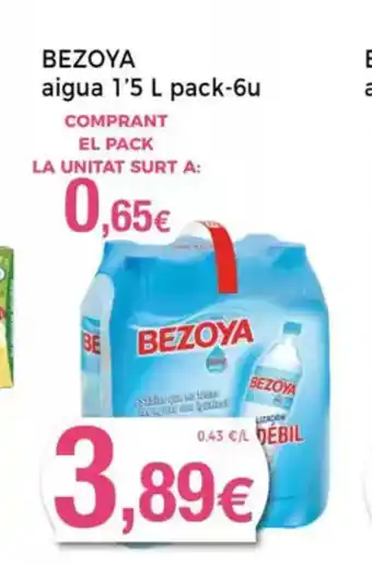 Keisy BEZOYA aigua oferta