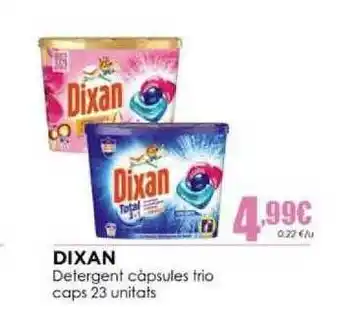 Perfumeries Facial Dixan Detergent Càpsules Trio Caps 23 Unitats oferta