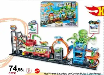 Panre Mattel Hot Wheels Lavadero De Coches Pulpo Color Reveal oferta